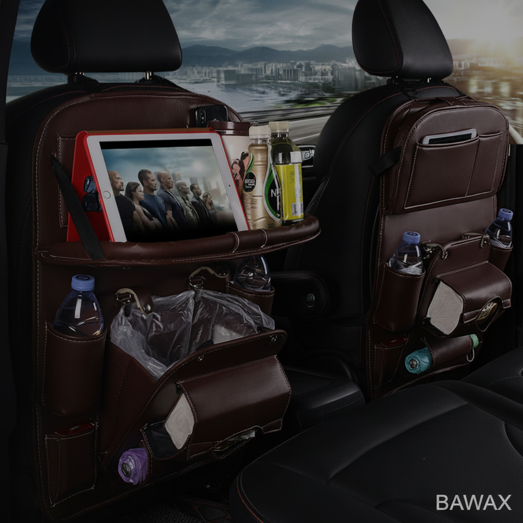 Car Seat Back Organizer Lifestyle - BAWAX