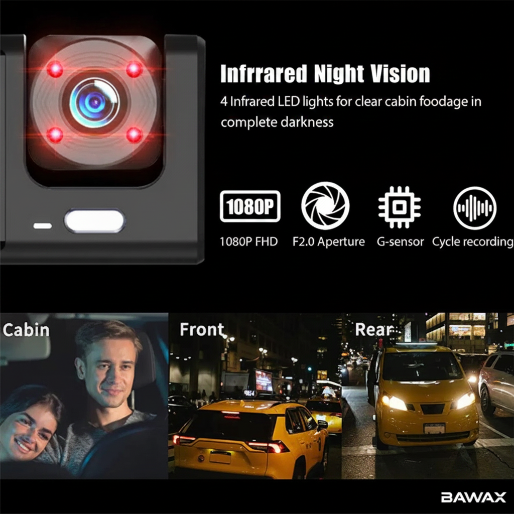 Dash Cam Night Vision - BAWAX