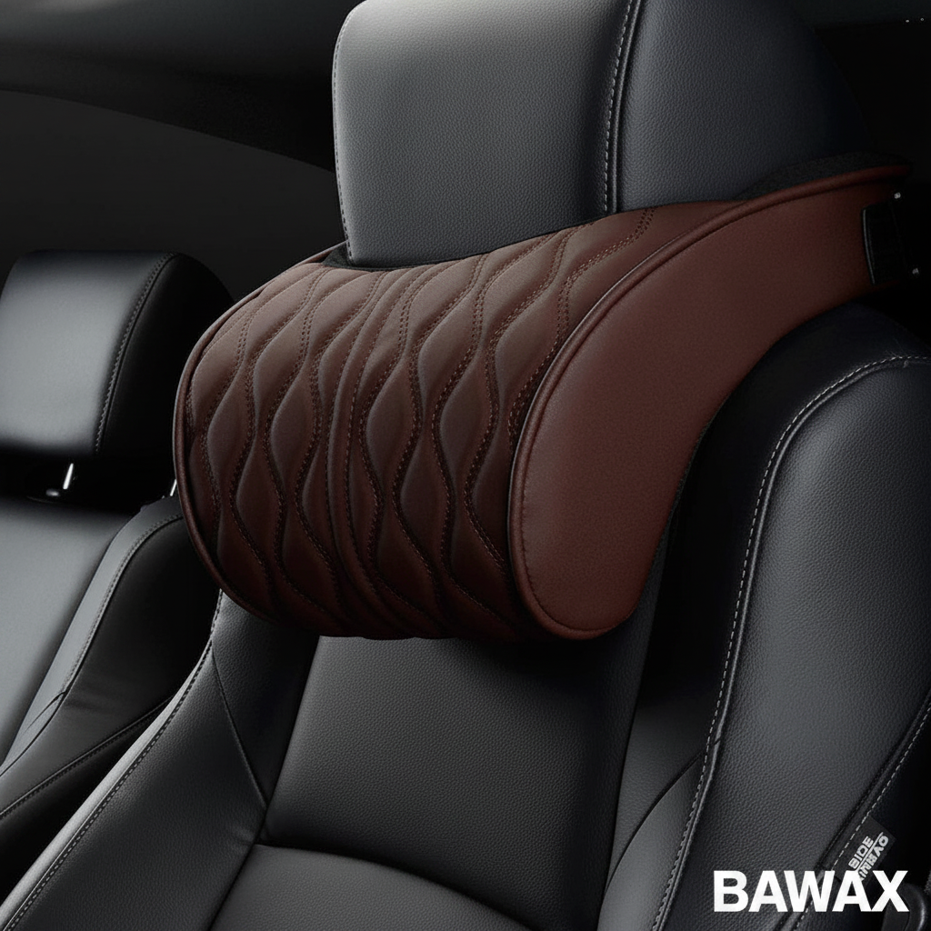 Neck Pillow Close-up Brown - BAWAX