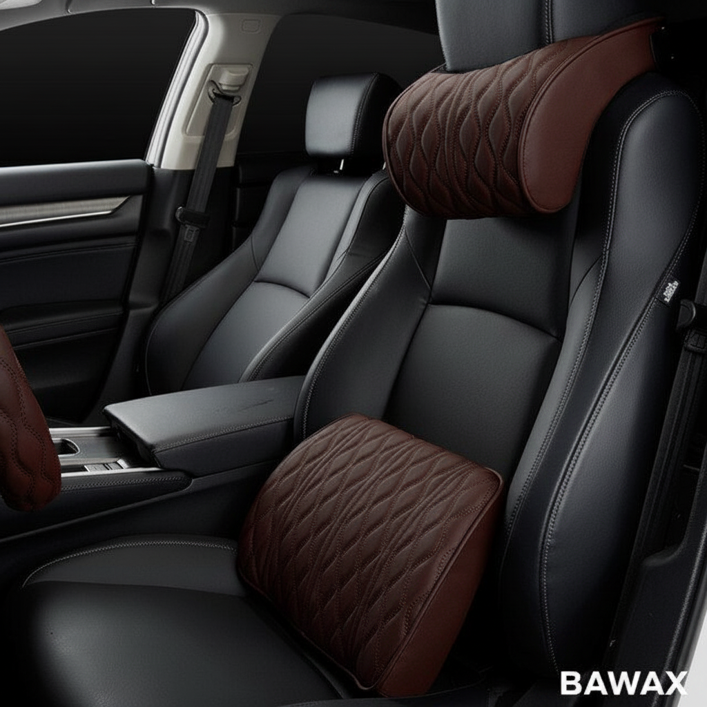 Neck Pillow Wide Brown - BAWAX