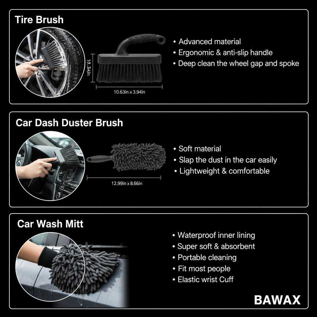 Tire Brush Set - BAWAX